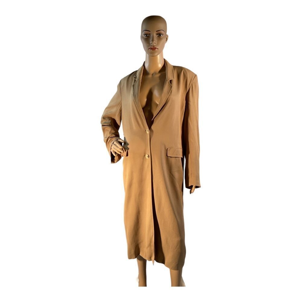 Zara Women’s Flowy Trench Coat Trench beige camel Size Small